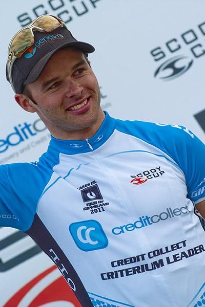 'Man of' Steele Van Hoff (Genesys Wealth Advisers) is the current leader of the Credit Collect Criterium Championship.