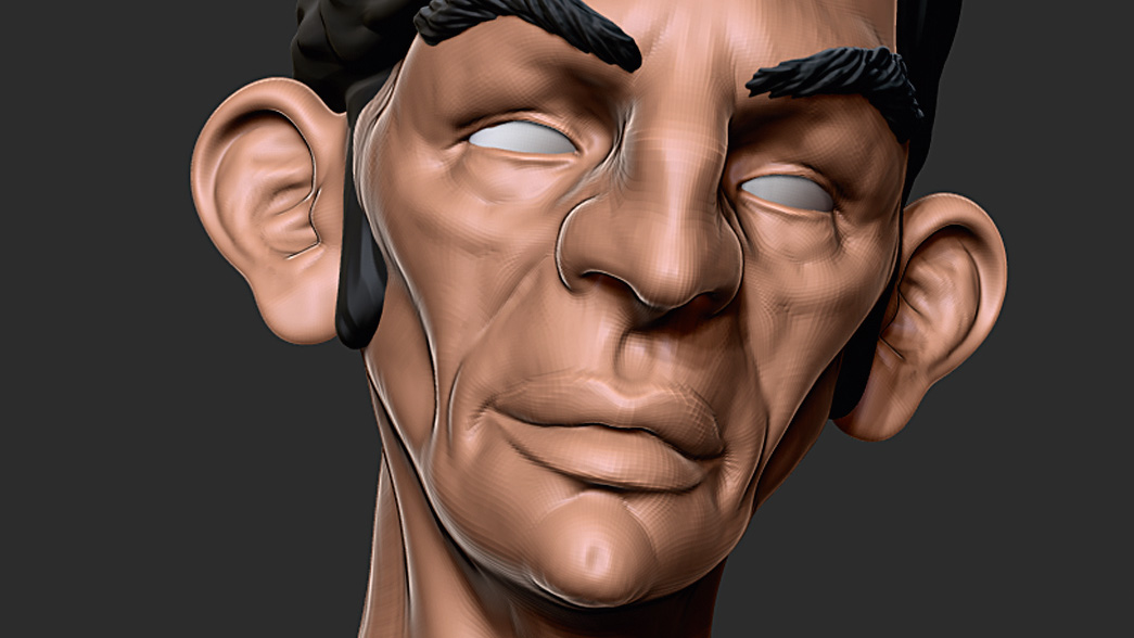 color and render in zbrush