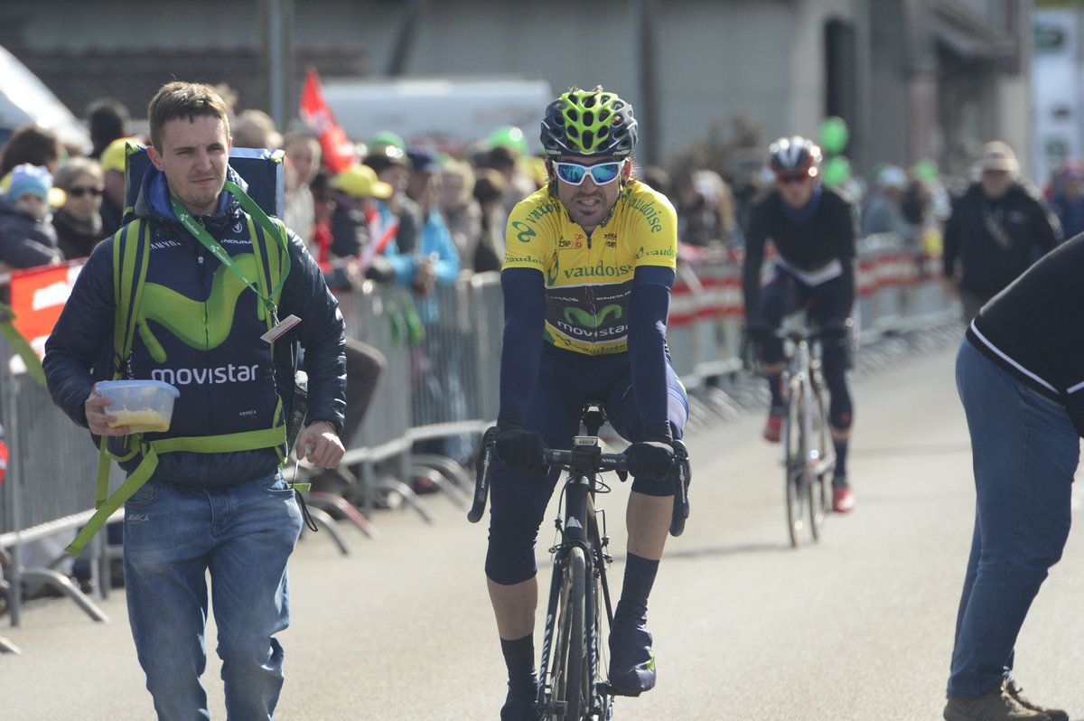 Race leader Ion Izagirre (Movistar)