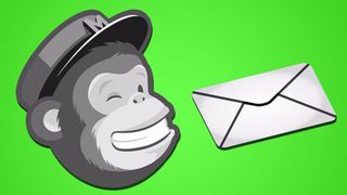 MailChimp logo of a monkey wearing a peak cap next to an envelope