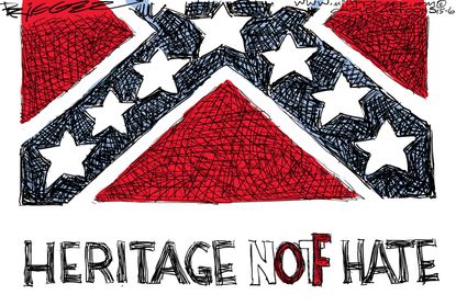 Editorial cartoon U.S. Confederate Flag