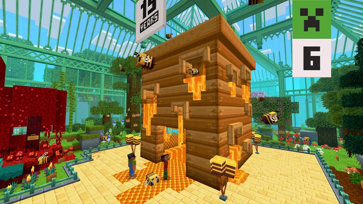 Image of Minecraft's 15-year birthday map.