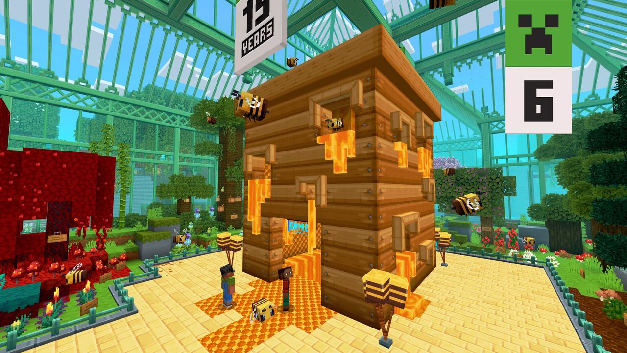 Image of Minecraft's 15-year birthday map.