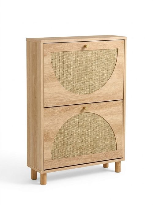 Natural Brown Shoe Cabinet
