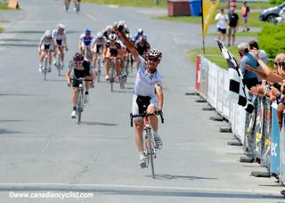 Francisco Mancebo (Competitive Cyclist Racing Team) wins stage 1 at Tour de Beauce.