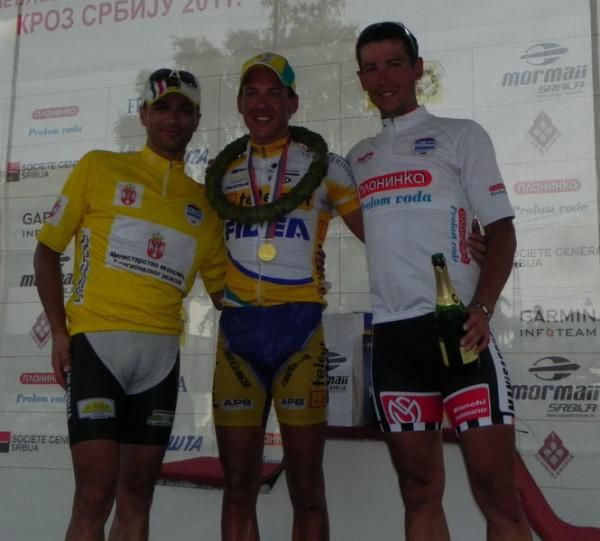 The stage podium.