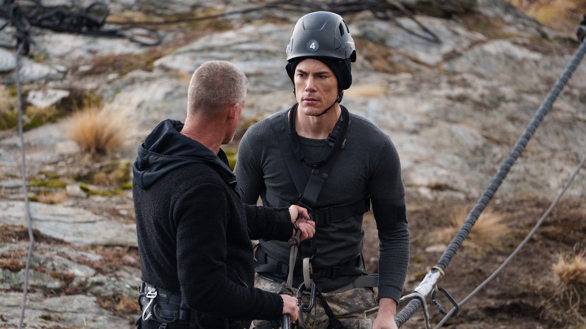 Tom Sandoval in a helmet and harness in Special Forces: World&#039;s Toughest Test season 2