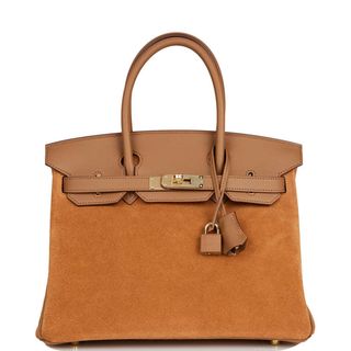 Hermes Birkin 30 Chamois and Alezan Grizzly and Swift Gold Hardware