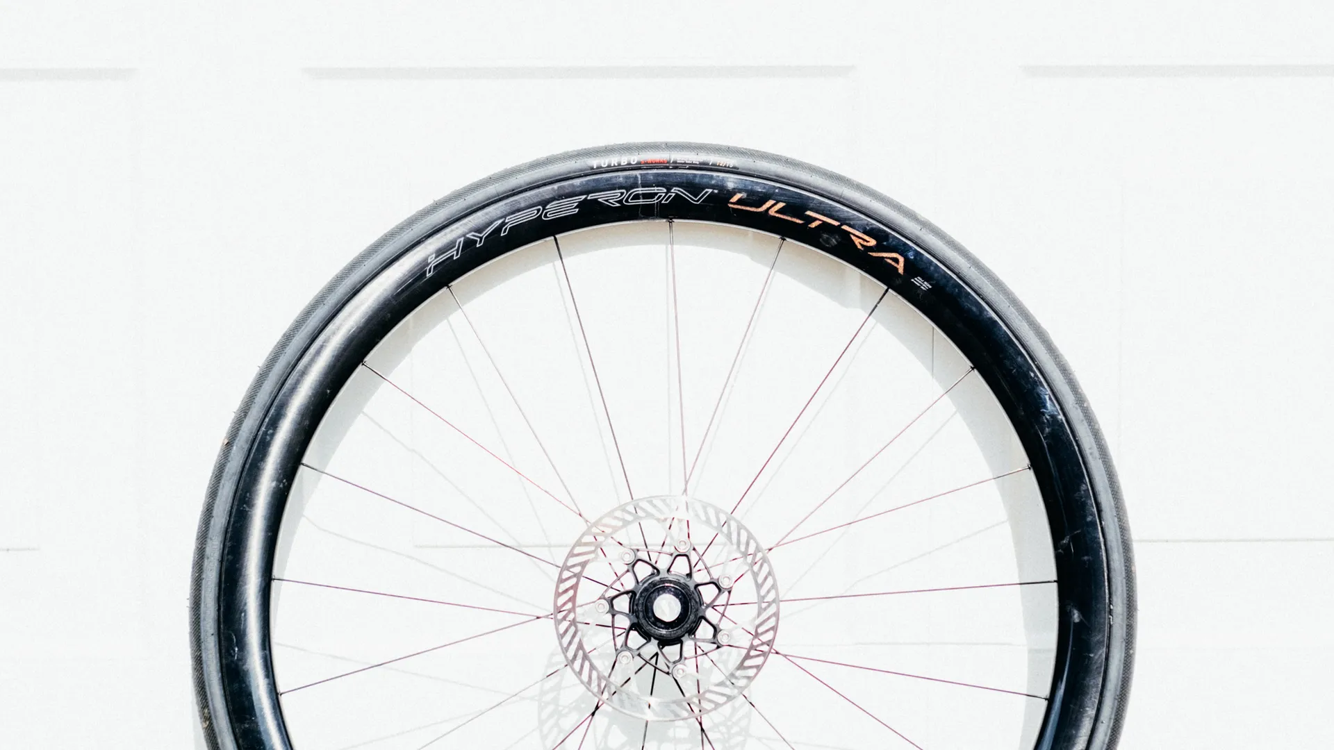 A Campagnolo Hyperon front wheel