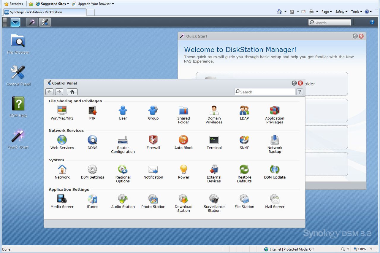 The management interface is very well designed and provides easy access to an extensive range of features.