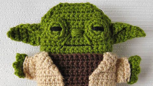 Yoda Crochet Case