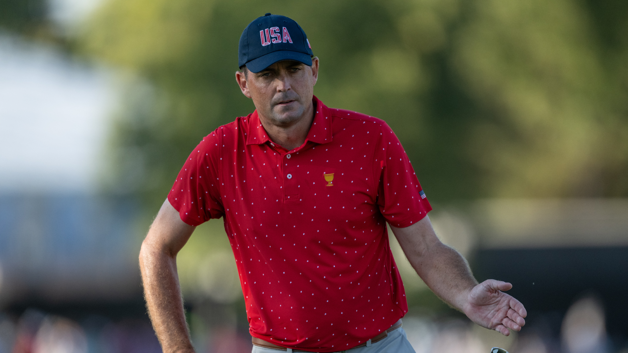 Keegan Bradley at the Presidents Cup