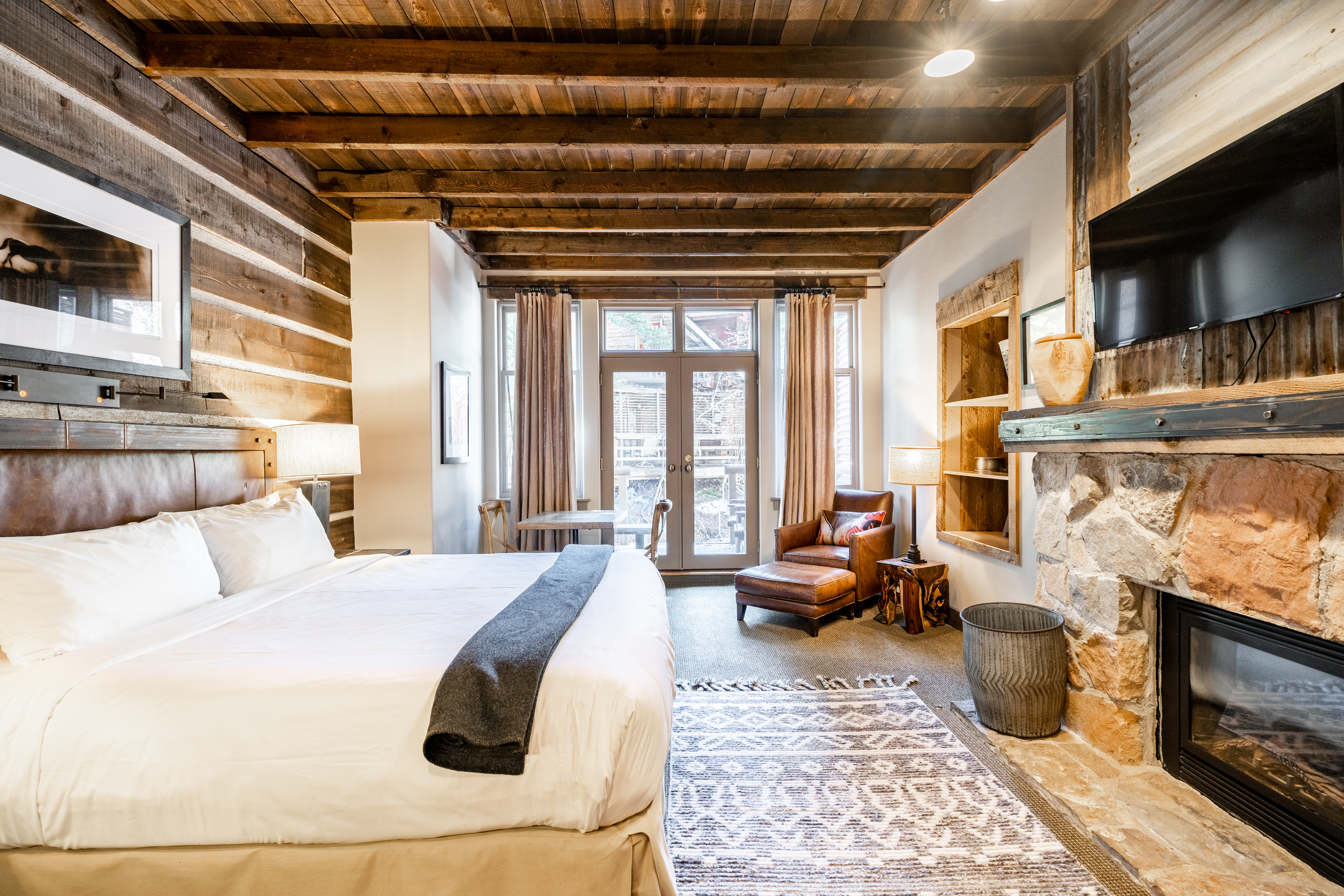 The interior of a River Run room at Sundance Mountain Resort