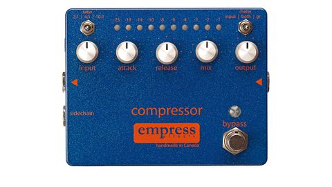 The Compressor offers an impressive amount of control for a stompbox