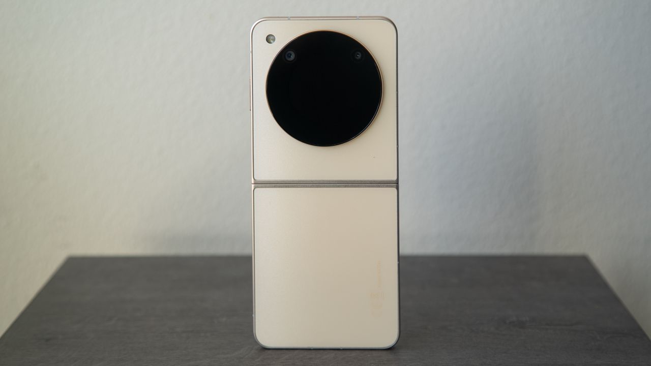 The Nubia Flip 5G standing on a table