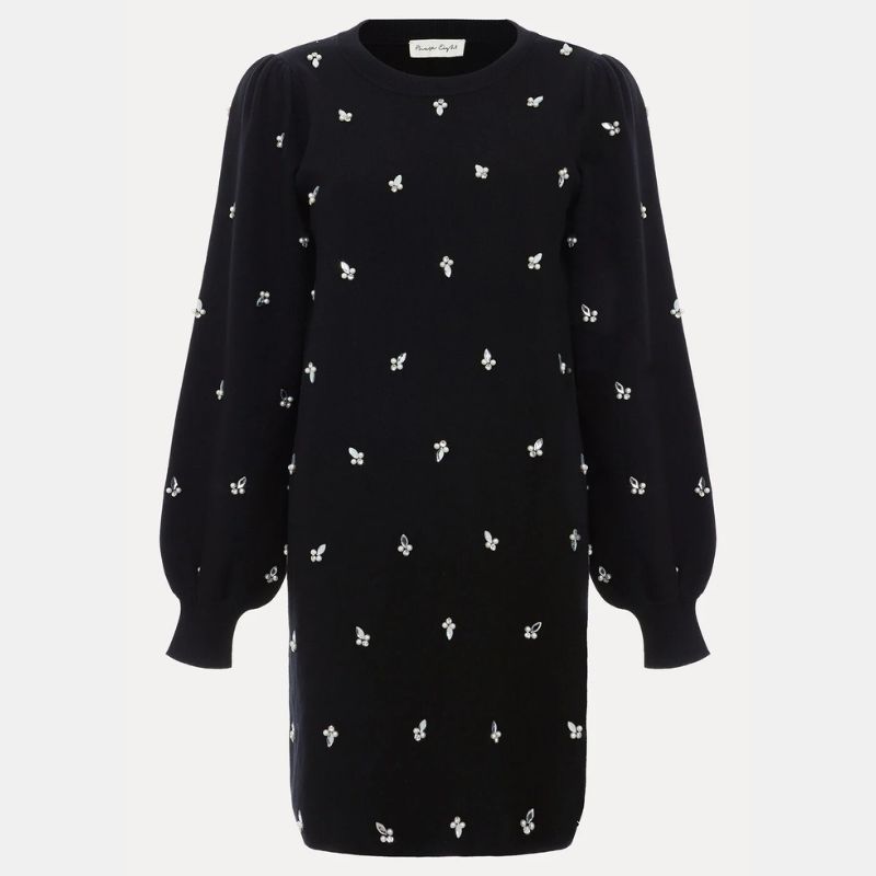 Phase Eight mini embellished jumper dress
