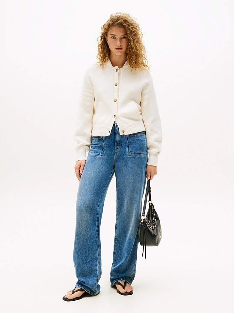 Tommy Hilfiger, High Rise Relaxed Straight Leg Jeans