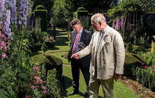 Country Life editor Mark Hedges with HRH Prince Charles