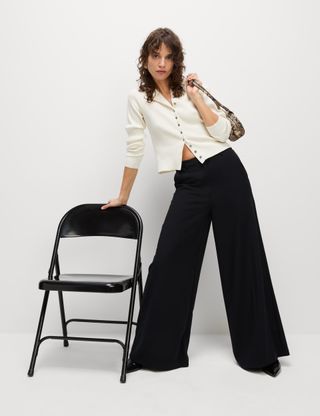 Palazzo Wide Leg Trousers