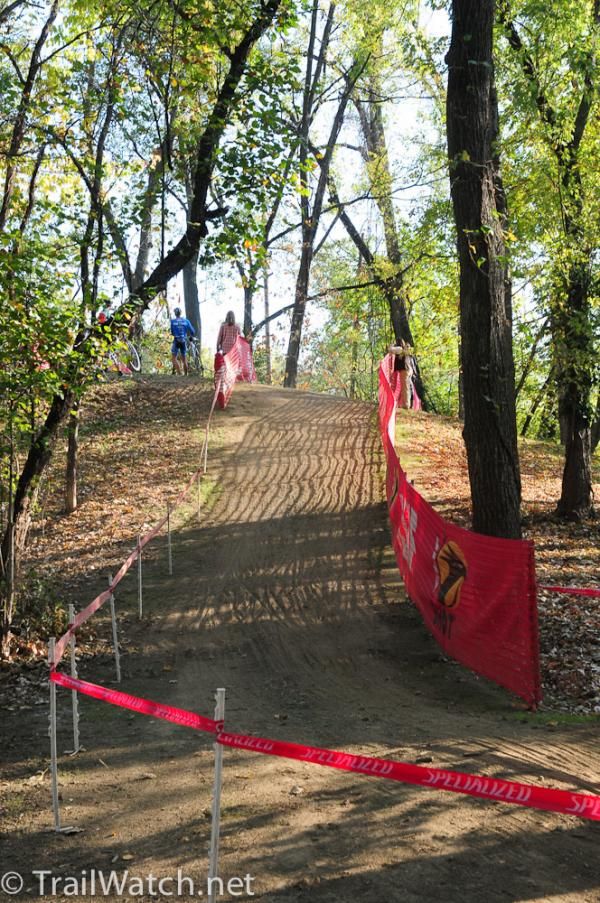Parts of the new course at Bandman Park was through the trees