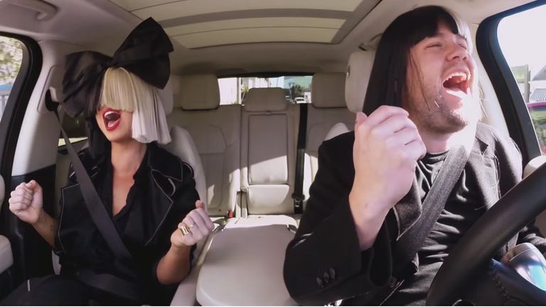 Sia and James Corden Sing Carpool Karaoke