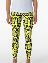 Yellow Snake Skin Leggings, $48 (£37) | Redbubble