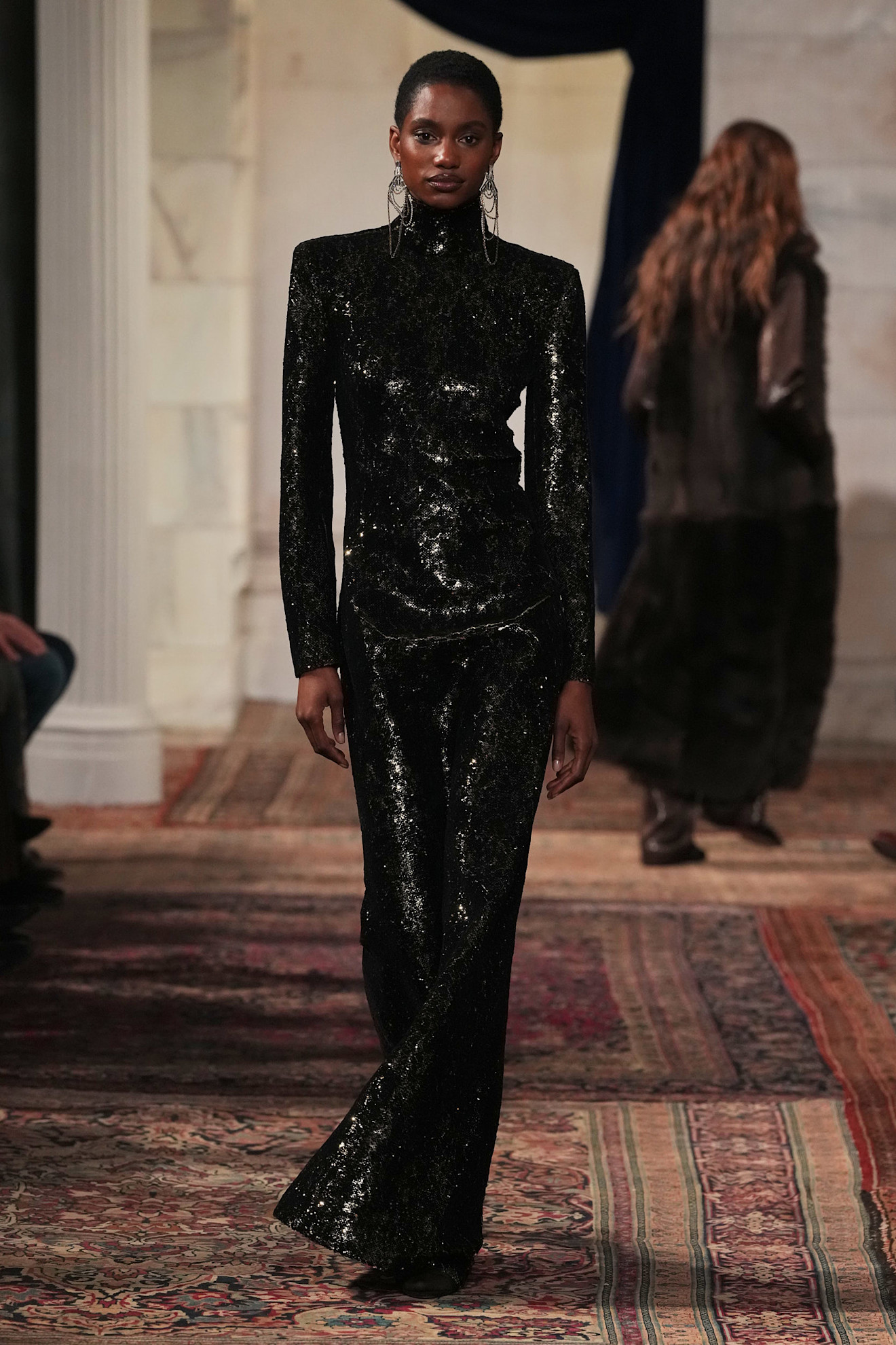 models walk the Ralph Lauren Fall 2026 runway