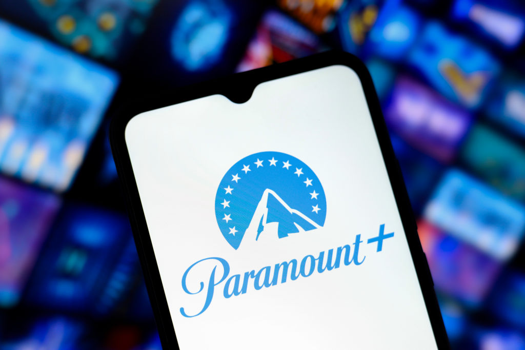Paramount Plus streaming app displayed on a smartphone screen