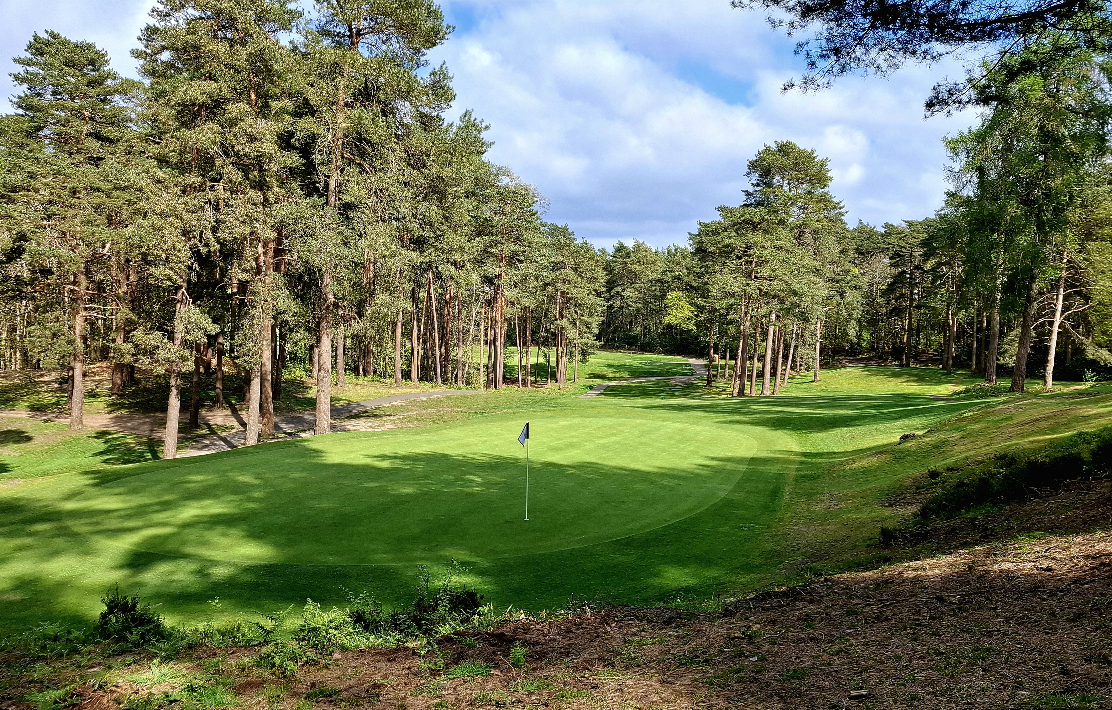 The par-3 4th hole at Old Thorns
