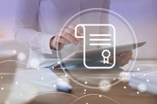 A digital training certificate 