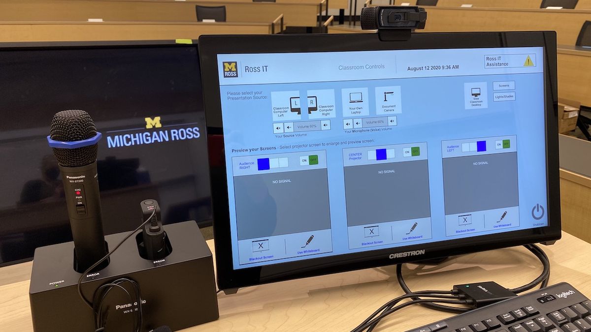 Panasonic Digital Wireless Microphone system at the University of Michigan Stephen M. Ross School of Business 