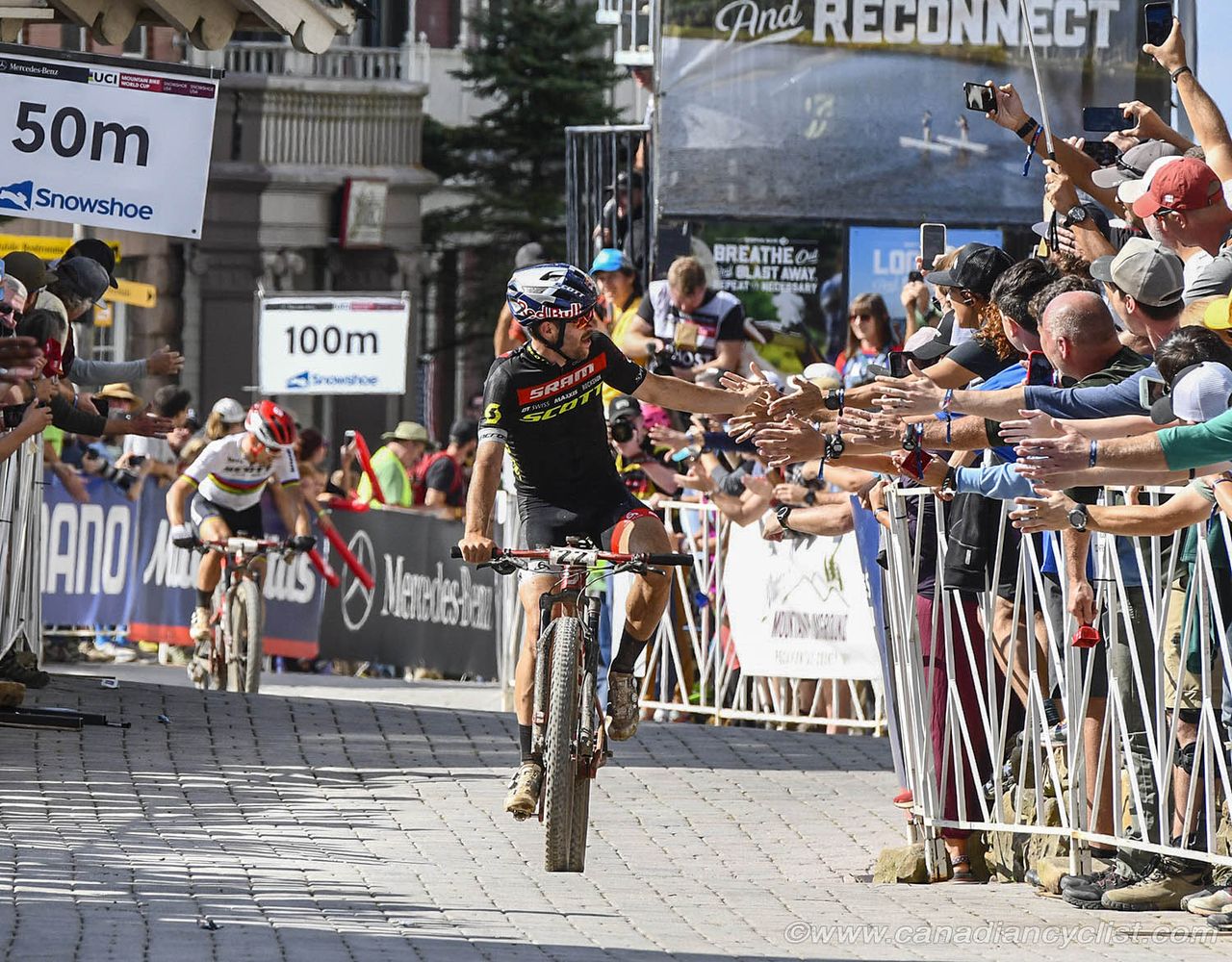 Maxime Marotte finishing 3rd and Henrique Avancini 4th