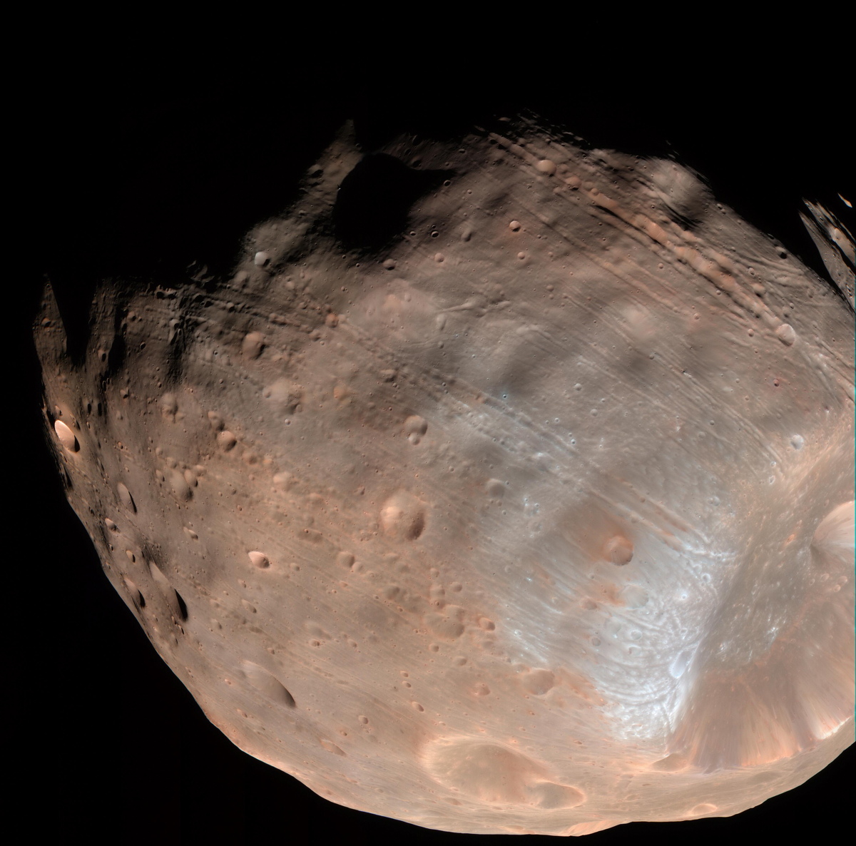 Grooves on Mars&#039; Moon Phobos 