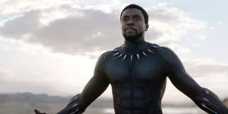 T'Challa in his Black Panther suit back from the dead for the first time