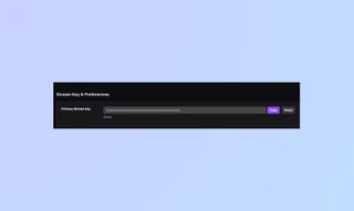 Twitch stream key