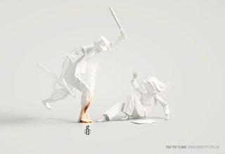 Fan the Flame print ad campaign