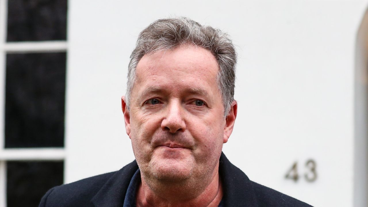 LONDON, ENGLAND - MARCH 10: Piers Morgan seen leaving his West London home to take his daughter Elise to school on March 10, 2021 in London, England. (Photo by MWE/GC Images)