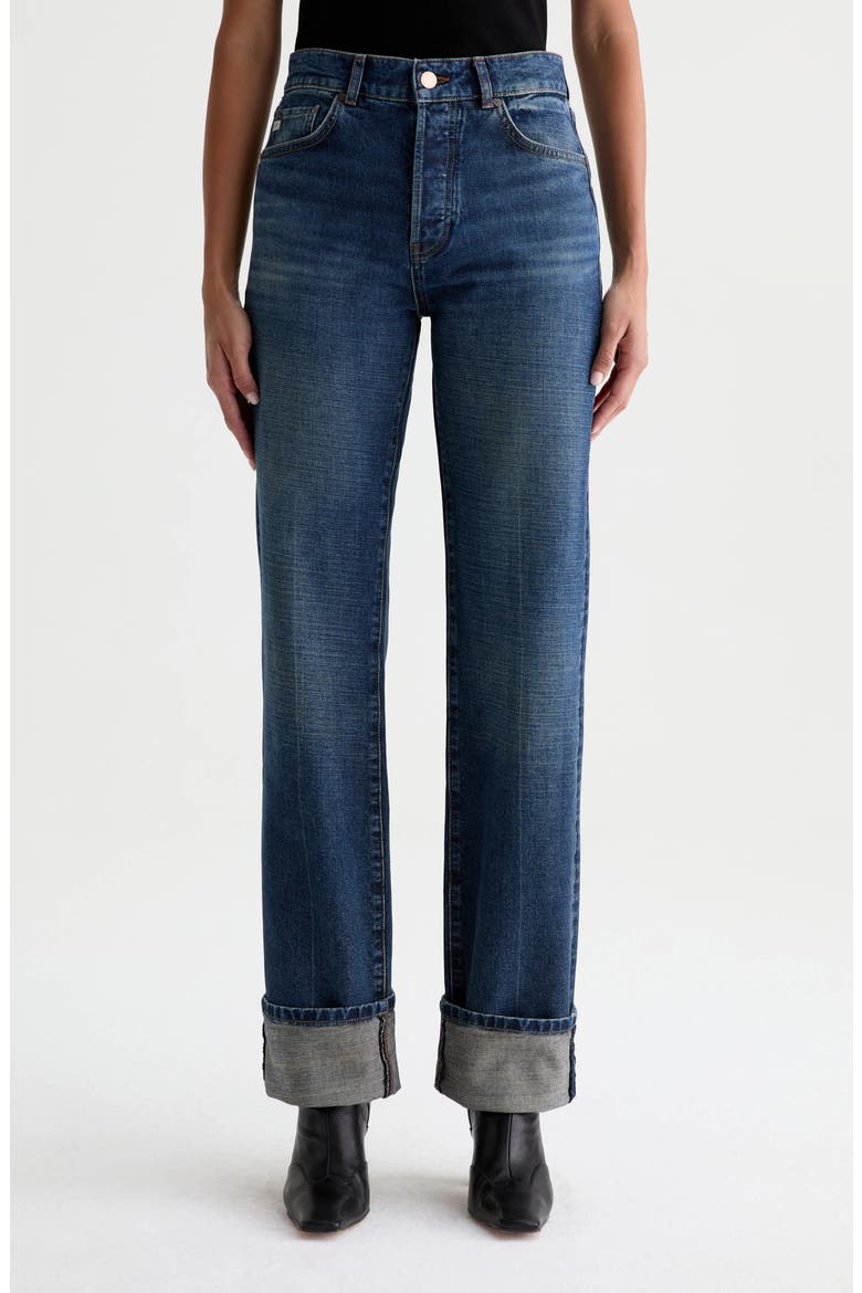 Sydney High Waist Relaxed Straight Leg Jeans
