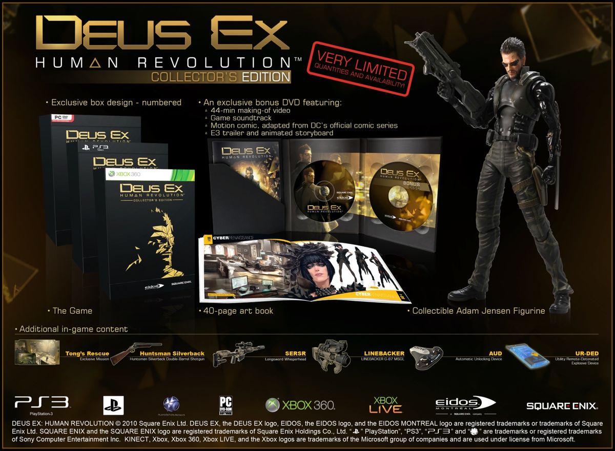 EU giveaway: Win a <b>Deus</b> <b>Ex</b>: <b>Human</b> <b>Revolution</b> collector&apos;s edition! 