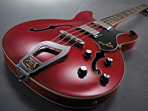 Hagstrom's slimline, retro-styled Viking Bass is a seriously fine-looking instrument.