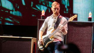 Nate Mendel, back on the bass earlier this year