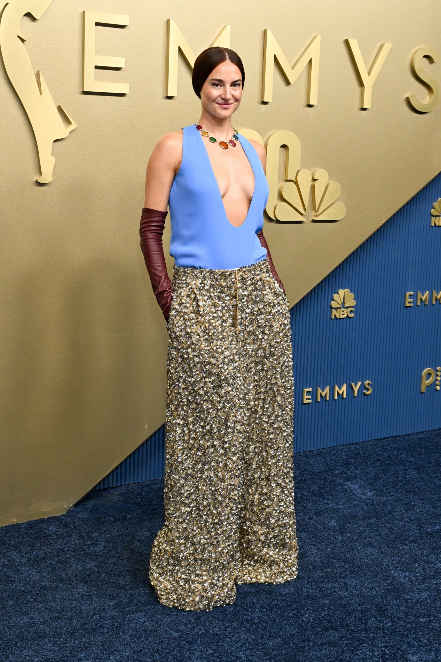 Shailene Woodley attends the 78th Primetime Emmy Awards wearing Balenciaga Haute Couture