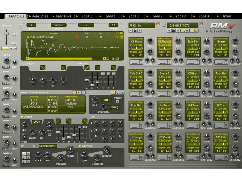 LinPlug RMV is a complete drum workstation MusicRadar