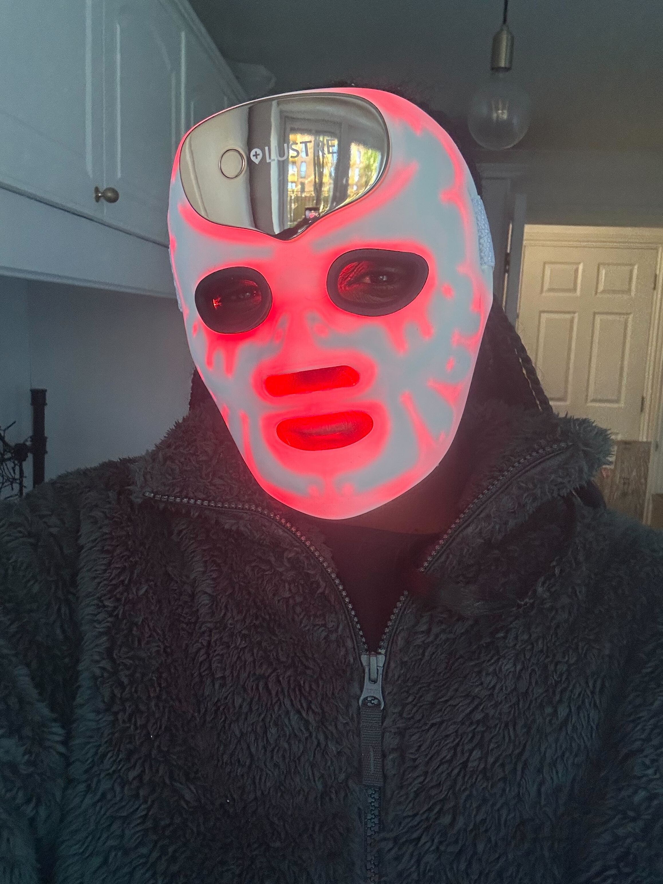 Brittany using the Lustre LED mask