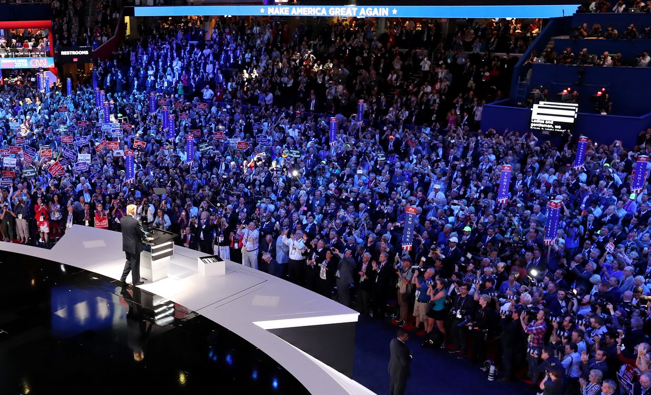 Trump at the 2016 RNC.