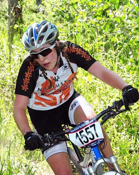 Christine Weir (Northstar) corners hard.