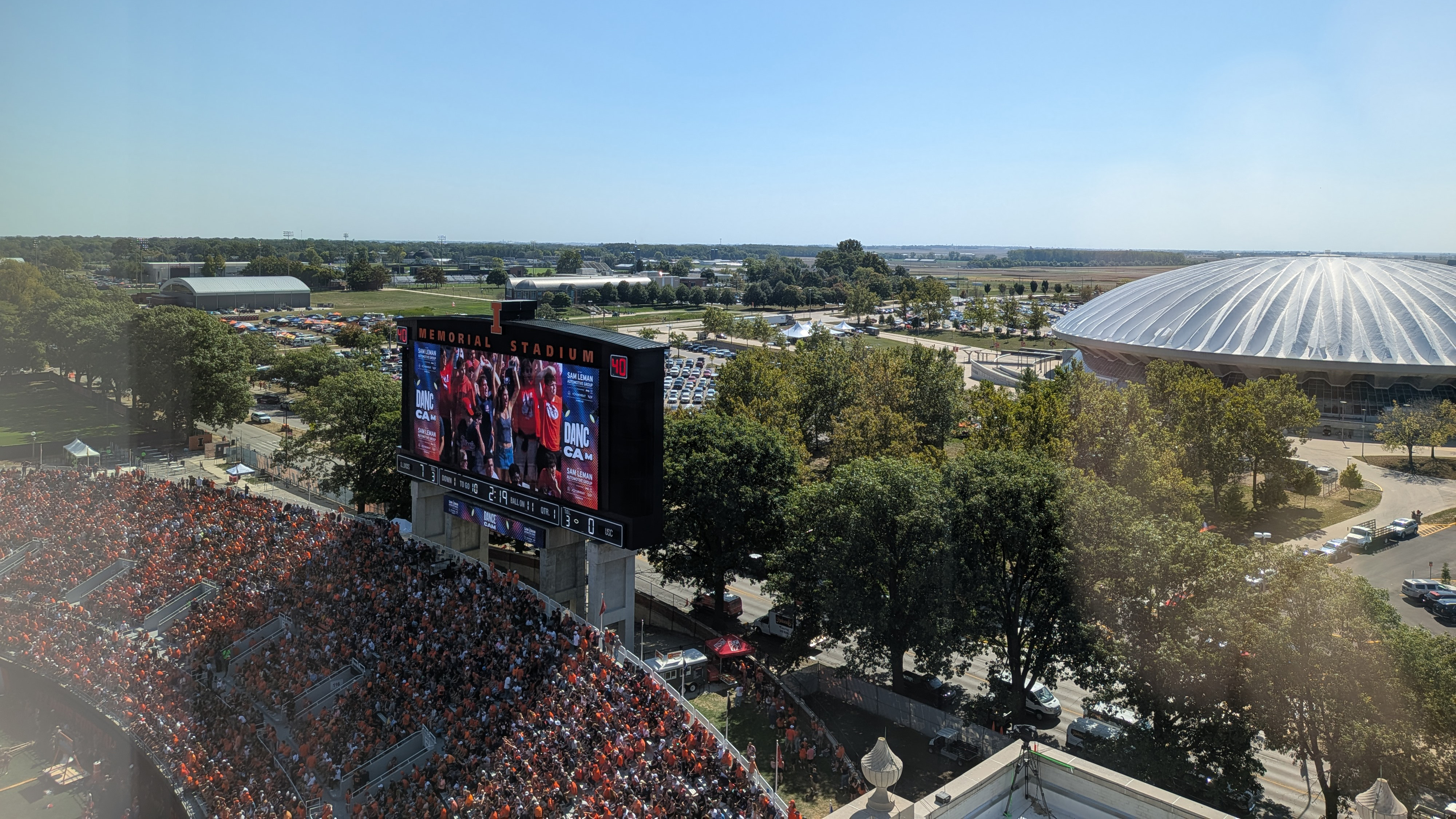 The new Grass Valley solutions at University of Illinois power the football and basketball game-day operations. 