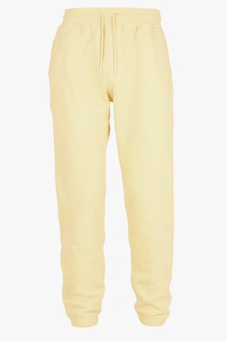 pale yellow joggers, ethical loungewear