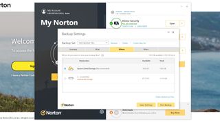 How to use Norton Cloud Backup: Select backup location
