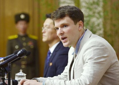 Ottow Warmbier is pictured here in North Korea 